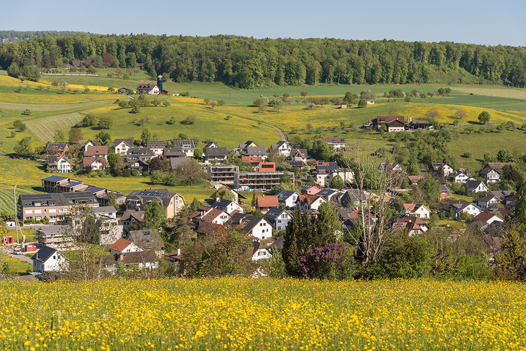 Wohnquartier im Oberdorf | in Ziefen, Baselland, Schweiz. - Realisiert mit Pictrs.com
