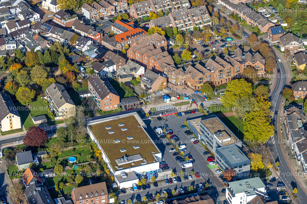 Neukirchen-Vluyn221005066 | Luftbild, City, Nahversorgungszentrum Mozartstraße, Edeka Raber, Neukirchen, Neukirchen-Vluyn, Ruhrgebiet, Niederrhein, Nordrhein-Westfalen, Deutschland