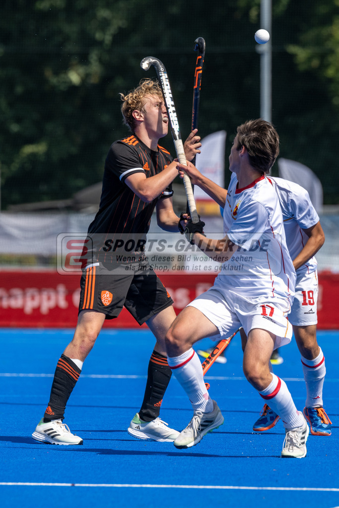 SFE_20230716_0221 | EuroHockey EM U18 Boys 3th 4th Netherlands vs Spain am 16.07.2023 in Krefeld (Gerd-Wellen-Hockeyanlage), Photo: Stephan Fehrmann 2023 (Sports-Gallery)