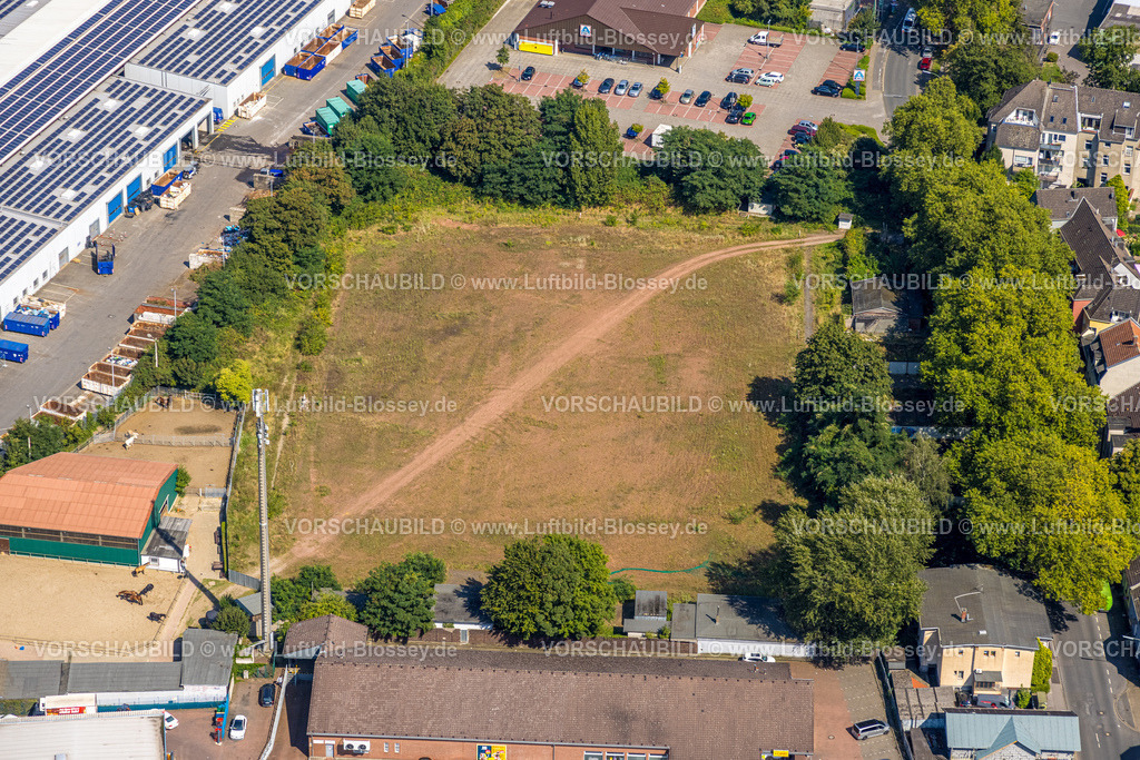 Gelsenkirchen240809123GE-Sued | Luftbild, Brachfläche am Gelsendienste Containerdienst, Ückendorf, Gelsenkirchen, Ruhrgebiet, Nordrhein-Westfalen, Deutschland