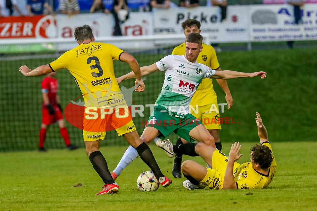 SV Feldkirchen - SC Launsdorf 2-1, Unterliga Ost | Alexander Kampitsch (SC Launsdorf #3)  SV Feldkirchen - SC Launsdorf 2-1 am 23.08.2023 in Feldkirchen
(Modehaus NIMO Arena), Austria, (Photo by Ernst Krawagner sport-fan.at) - Realisiert mit Pictrs.com
