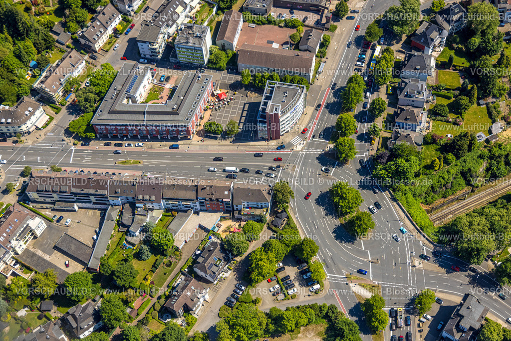 Essen250508045 | Luftbild, Kreisverkehr Stadtwaldplatz, Stadtwald, Essen, Ruhrgebiet, Nordrhein-Westfalen, Deutschland