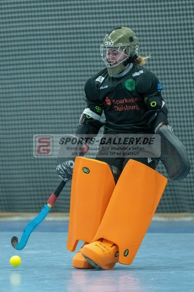 HK_20240113_107860 | 1. Bundesliga Damen Düsseldorfer HC - Club Raffelberg am 13.1.2024 DHC Halle, Düsseldorf , Sophia Wegener Torfrau ( Club Raffelberg #24 )