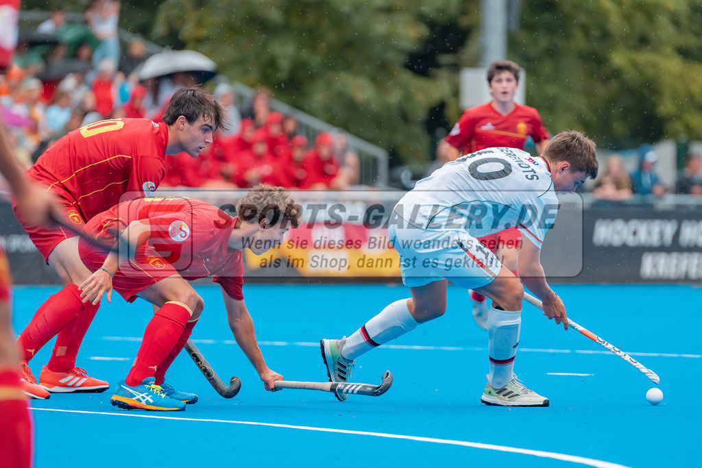 HK_20230715_102440 | Euro Hockey MU18 SF2 Spain vs Germany Championship Girls &amp; Boys am 15.7.2023 CHTC , Krefeld ,