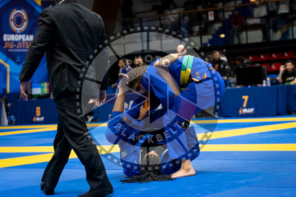 20240126PBB0557 | Fighters compete during the Brazilian Jiu-Jitsu European Championship of the IBJJF in Paris, France, on January 26, 2024.