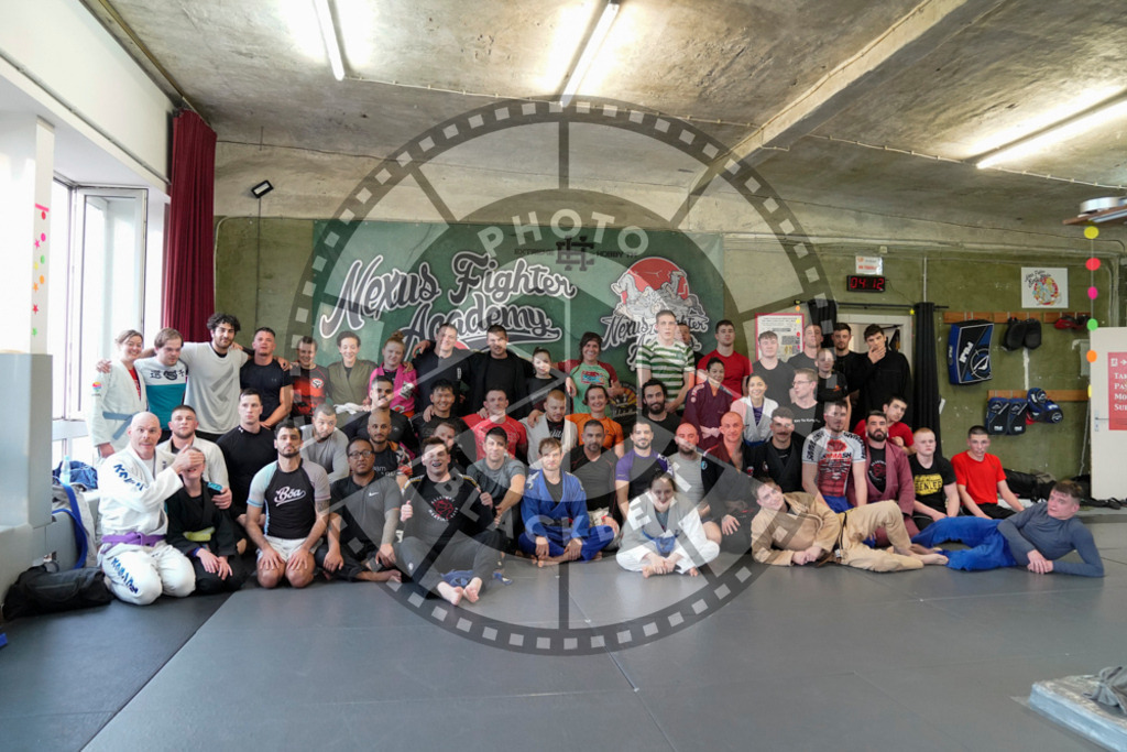 20240413PBB7339 | Fighters compete during the Grapplethon 24hours of rolling for a reason in Hamburg, Germany, on April 13, 2024.