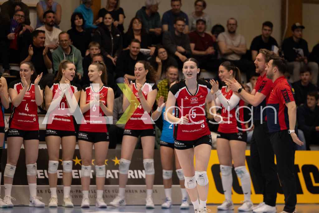 Volleyball I Frauen I Saison 2025-2026 I Volleyball NLA | Women I 1/2 Finals I  VC Kanti Schaffhausen - Sm'Aesch Pfeffingen I 18.03.2026 | 5 Wanda Herzog (CH) (VC Kanti Schaffhausen) - Mitte - Realisiert mit Pictrs.com