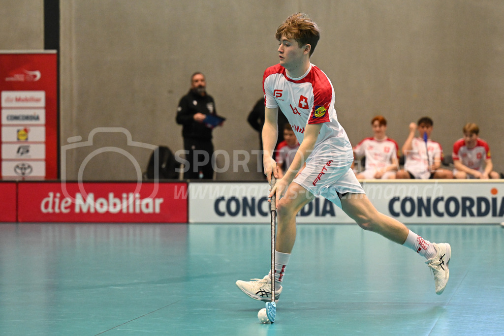 Switzerland B U19 vs Switzerland U19 - 4. February 2024 | Switzerland B U19 vs Switzerland U19
U19 Men International Matches in Switzerland
GoEasy Arena, Siggenthal Station
Switzerland forward #14 Tizian Niklés.
Credit: Markus Aeschimann | <a href="https://www.markus-aeschimann.ch">Sportfotografie Markus Aeschimann</a> | <a href="https://www.instagram.com/sportfotografie.aeschimann">@sportfotografie.aeschimann</a> - Realisiert mit Pictrs.com