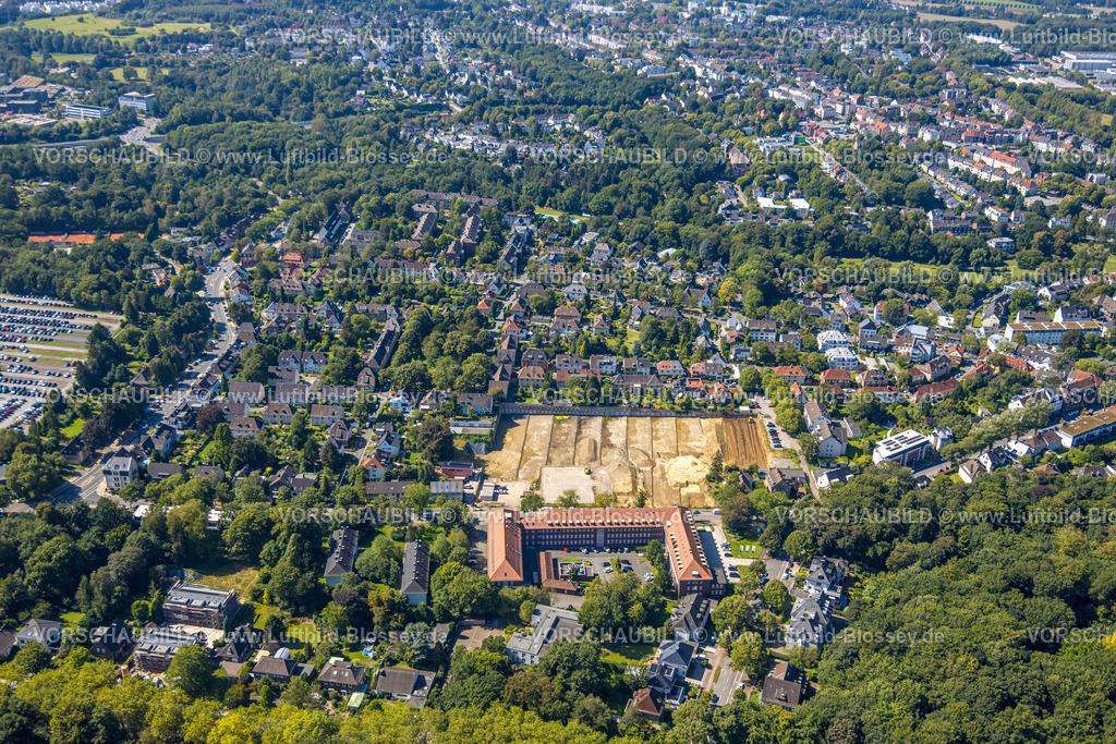 Bochum240816329 | Brachfläche für Projekt Wohnen und Arbeiten an der Hunscheidtstraße und Waldring, Gebäude Berufsgenossenschaft Rohstoffe und chemische Industrie BG RCI, Wiemelhausen, Bochum, Ruhrgebiet, Nordrhein-Westfalen, Deutschland