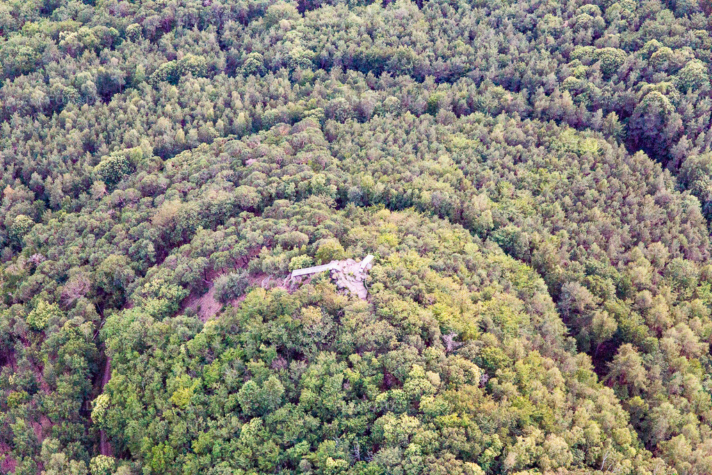Luftbild: Hohenbergturm in Birkweiler im Bundesland Rheinland-Pfalz in Deutschland. Foto: IMG_115580.jpg vom 21.06.2019 durch Werner Riehm/FLY-FOTO.de