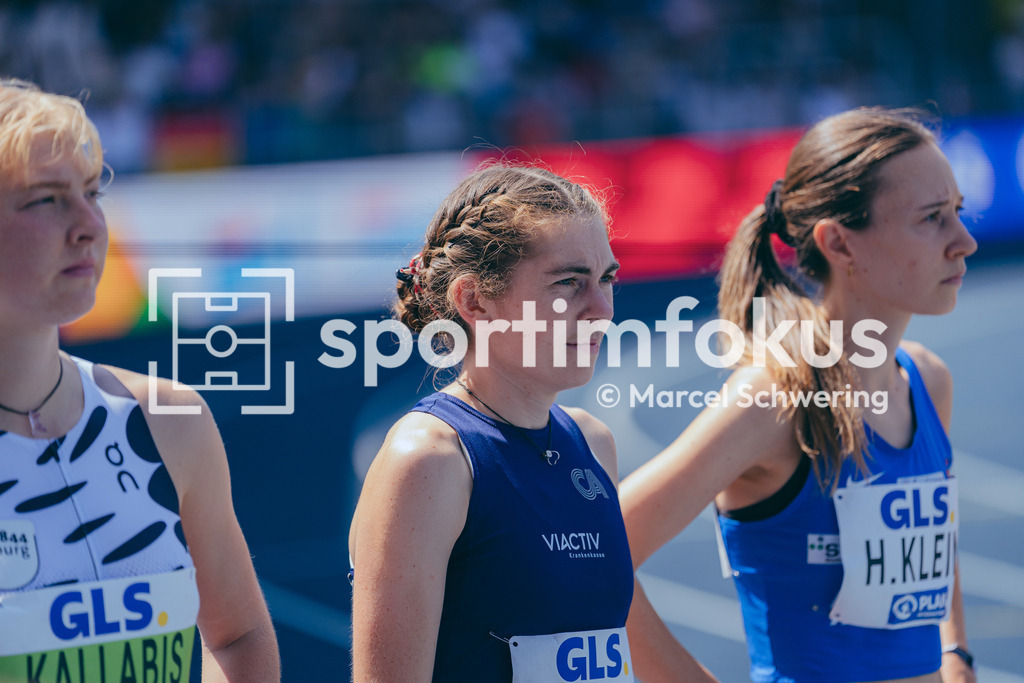 Deutsche Meisterschaften der Frauen und Männer 2026 | Vera Petrykowski, Cologne Athletics, 1500-Meter-Lauf, Halbfinale, Deutsche Meisterschaften der Frauen und Männer 2026, Lohrheidestadion Bochum-Wattenscheid, 25.07.2026. Foto: Marcel Schwering / sportimfokus - Realisiert mit Pictrs.com