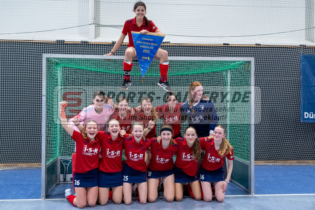HK_20250223_103371 | Deutsche Meisterschaft wU14 Finale und Ehrungen am 23.2.2025 Düsseldorfer HC, Düsseldorf