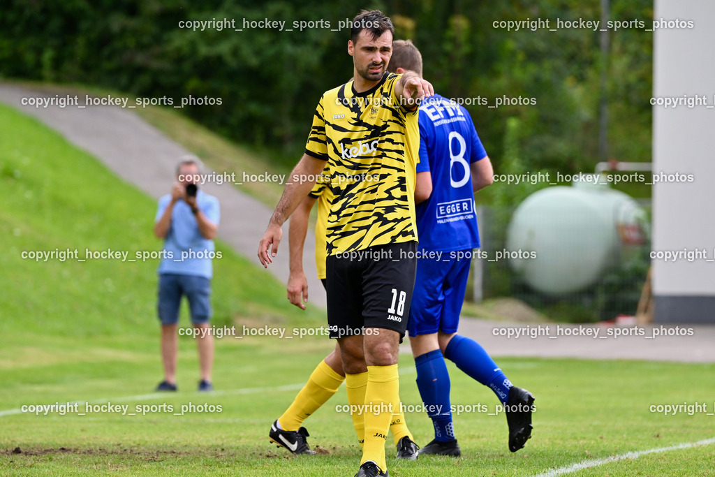 FC Faakersee vs. Union Matrei | #18 Andreas Unterguggenberger FC Faakersee, FC Faakersee vs. Union Matrei, FC Faakersee vs. Union Matrei am 18.08.2024 in Finkenstein (Sportplatz Faakersee), Austria, (Photo by Bernd Stefan)