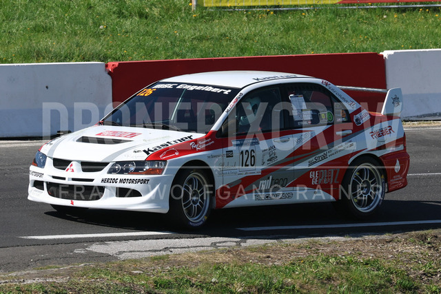 FIA European Hill Climb Championship – Rechberg 2026 | FIA European Hill Climb Championship at Rechberg, held from 24 to 26 April 2026 near Tulwitz, Styria, Austria. The image shows Karl STROBL (AUT) Mitsubishi Lancer Evo 8.