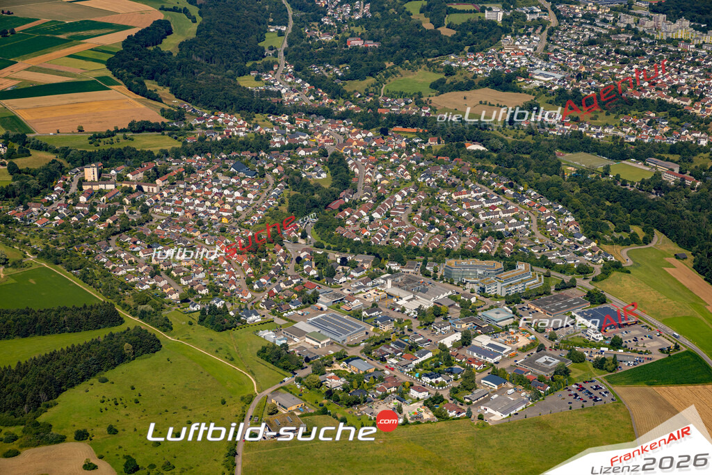 Das Luftbild zeigt : Unterbettringen Schwäbisch Gmünd - Die Luftaufnahme wurde 2024 vom UL-Flugzeug aus erstellt ( keine Drohne ) - Hochauflösende Luftaufnahme - Für grossformatige Ausdrucke geeignet. Die Geschenkidee !Mit Lizenz und Bildrechte bestellbar
