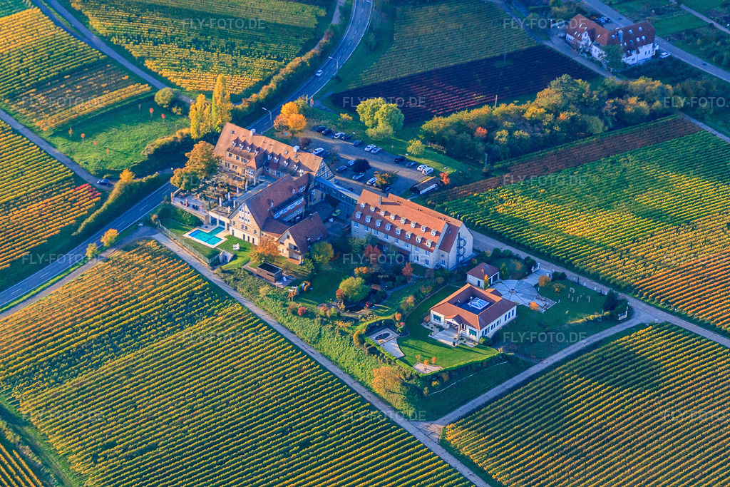Luftbild: Hotel Leinsweiler Hof in Leinsweiler im Bundesland Rheinland-Pfalz in Deutschland. Foto: IMG_60615.jpg vom 24.10.2013 durch Werner Riehm/FLY-FOTO.de