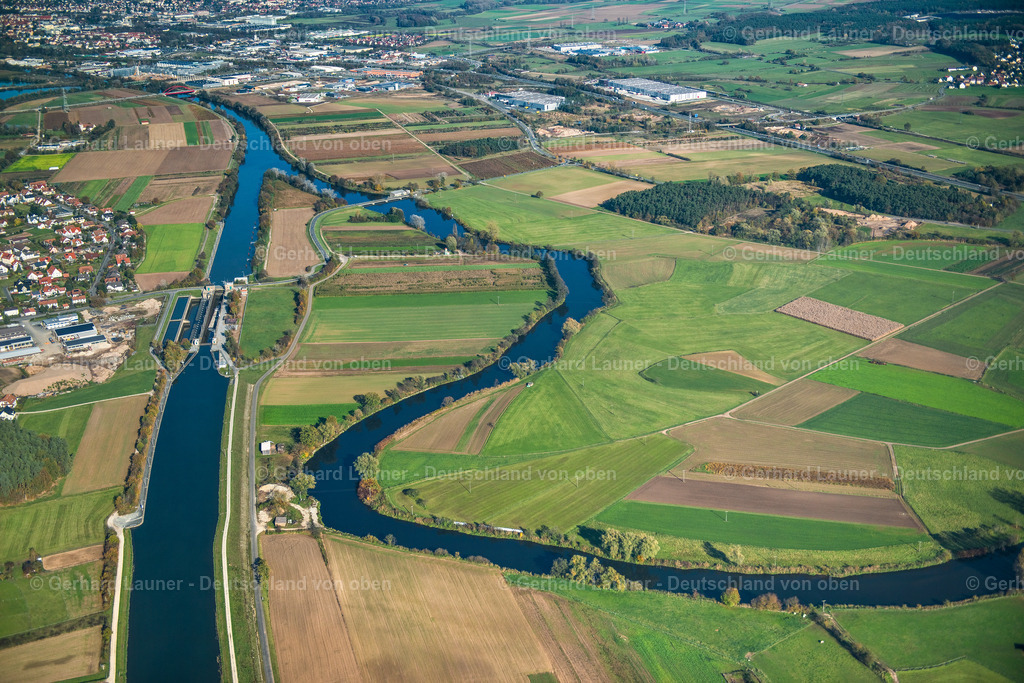 9300325 | Mündung der Regnitz in den Main-Donau-Kanal bei Forchheim
