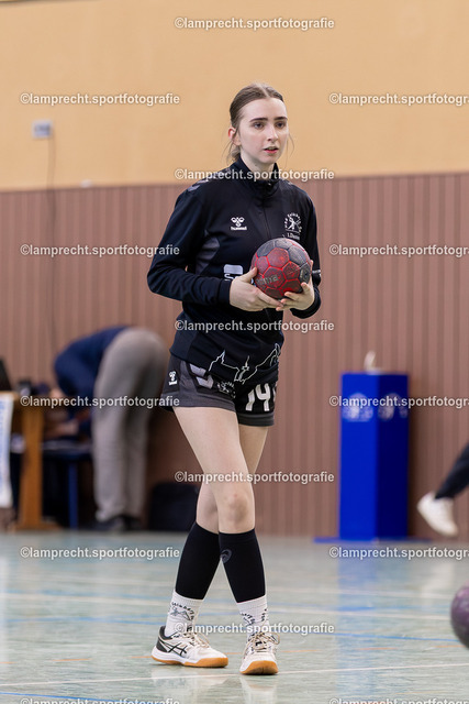 Handball I Damen I Saison 2025-2026 I Verbandsliga Süd I 15. Spieltag I HSG Kalkberg 06 - HSG Holsteinische Schweiz 005 | Jolina Müller (14, HSG Kalkberg 06) - Realisiert mit Pictrs.com