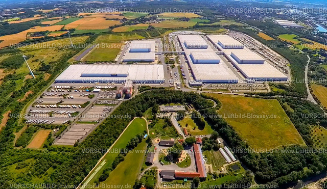 Dortmund230790060_IKEA | Luftbild, IKEA Distribution Services Zentrallager und Verteilzentrum, Erdkugel, Fisheye Aufnahme, Fischaugen Aufnahme, 360 Grad Aufnahme, tiny world, Schwieringhausen, Dortmund, Ruhrgebiet, Nordrhein-Westfalen, Deutschland