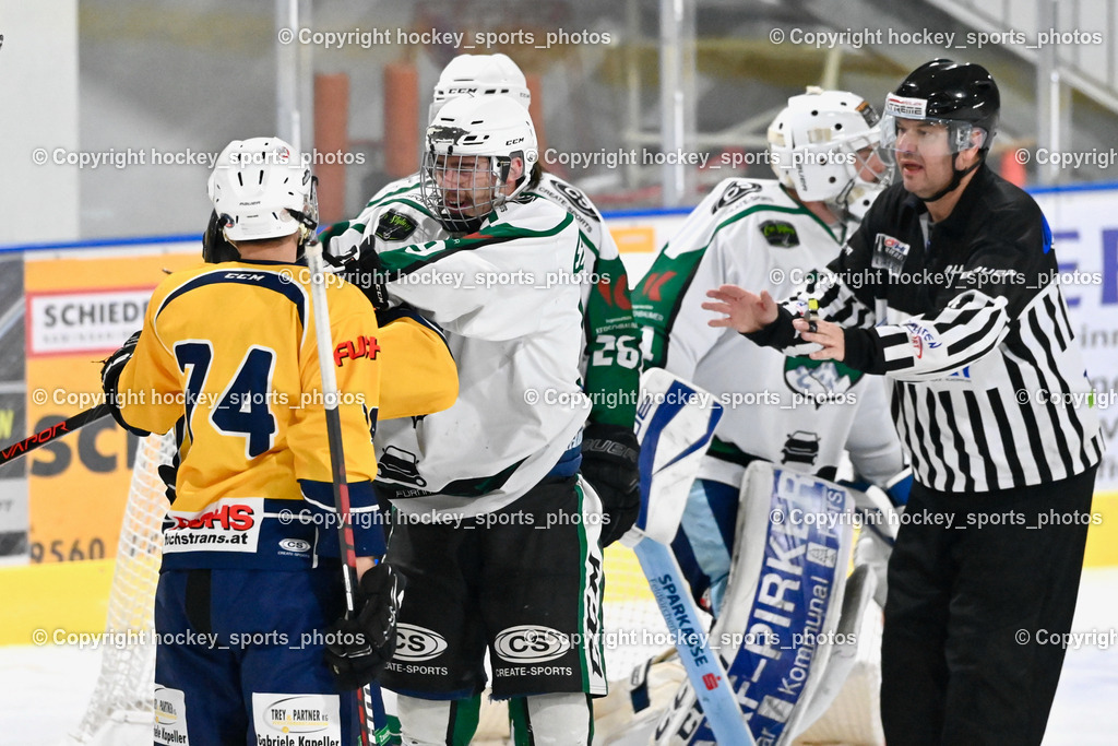 DSG Ledenitzen vs. ELV Zauchen 16.12.2022 | #74 Spitzer Patrick, #89 Staudacher Sandro, GOBETZKY Dietmar Referee