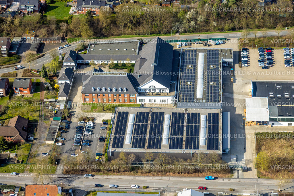 Selm260306938 | Luftbild, Interhydraulik Hydraulik-Komponenten GmbH Werk mit Solardach, Am Buddenberg, Selm, Münsterland, Nordrhein-Westfalen, Deutschland