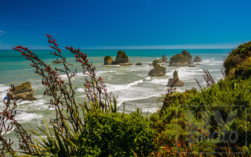 Neuseeland 2018/19 | Cliffs near Motukiekie Beach, West Coast, New Zealand - Realisiert mit Pictrs.com