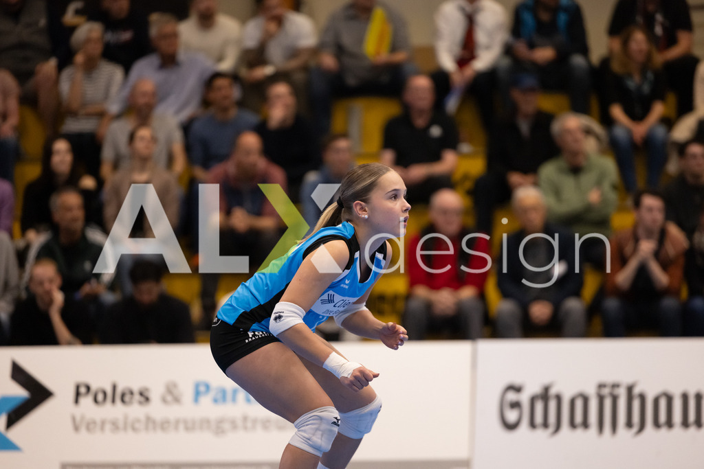 Volleyball I Frauen I Saison 2025-2026 I Volleyball NLA | Women I 1/2 Finals I  VC Kanti Schaffhausen - Sm'Aesch Pfeffingen I 18.03.2026 | 2 Kimi Schnegg (CH) (VC Kanti Schaffhausen) – Libera - Realisiert mit Pictrs.com
