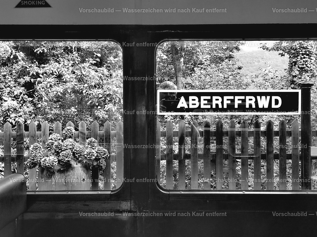 Stop in Aberffrwd | eine Station in Wales der Vale of Rheidol Railways - Realisiert mit Pictrs.com