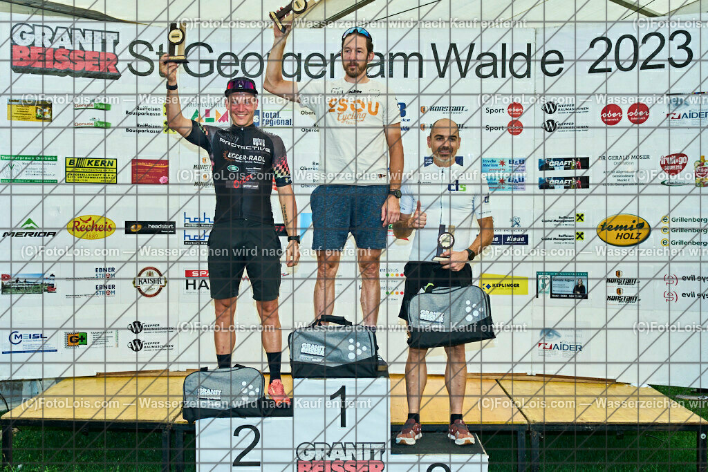 ALP8162_XXIX_GRANITBEISSER_Siegerehrung | (C)FotoLois.com, Alois Spandl, 29. GRANITBEISSER - Mountainbike-Marathon in St. Georgen am Walde, Start/Ziel/Siegerehrung, Sa 2. September 2023.