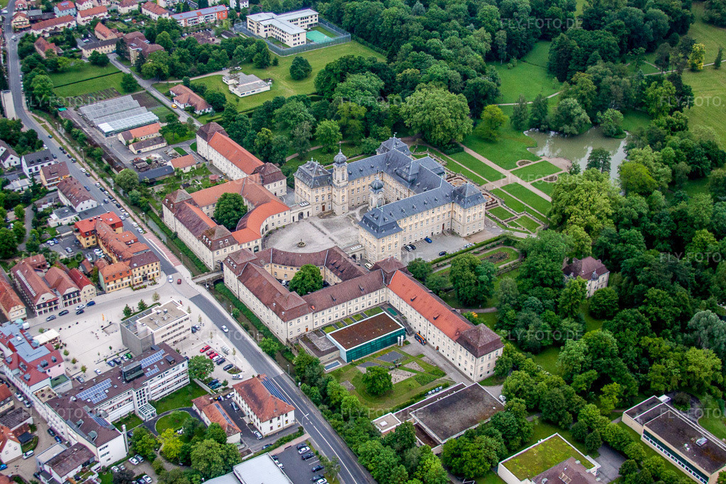 Luftbild: Schloßpark von Schloß Werneck in Werneck im Bundesland Bayern in Deutschland.Foto: IMG_66122.jpg vom 30.05.2014 durch Werner Riehm/FLY-FOTO.deAuflösung des Originals: 4477 x 2985 pxWWW.XN--ORTHOPDIE-WERNECK-VQB.DE