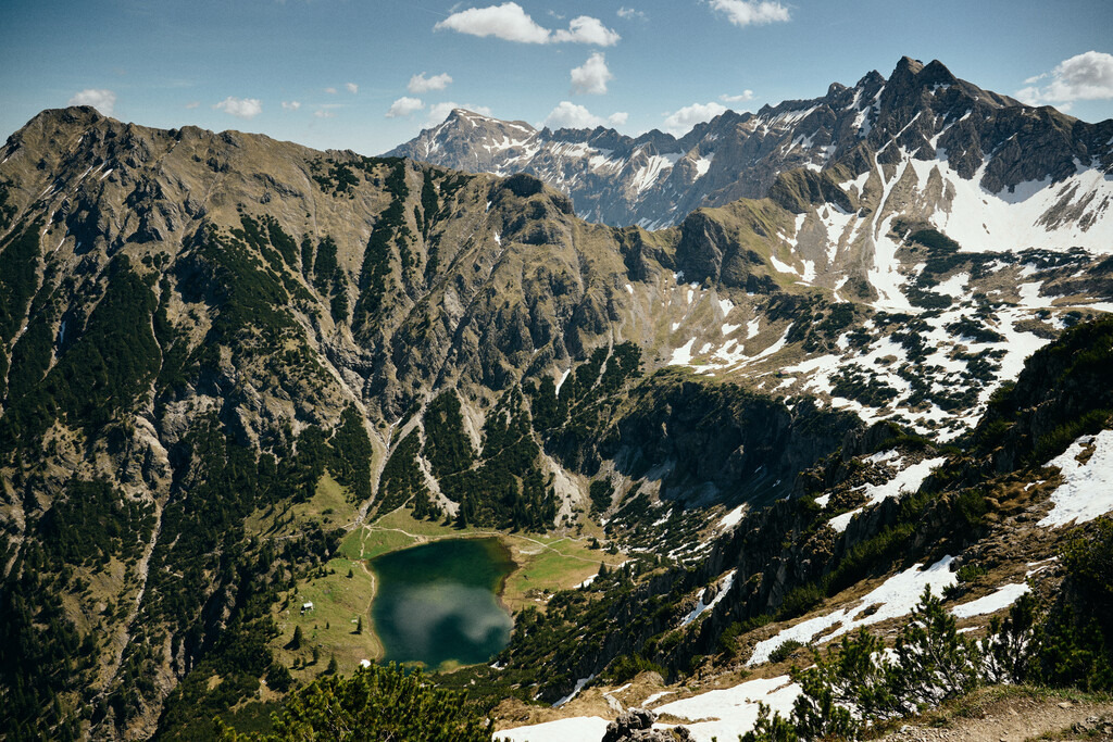 CS-220515-6899-1 | Blick auf den Gaisalpsee und dem Nebelhorn im Hintergrund