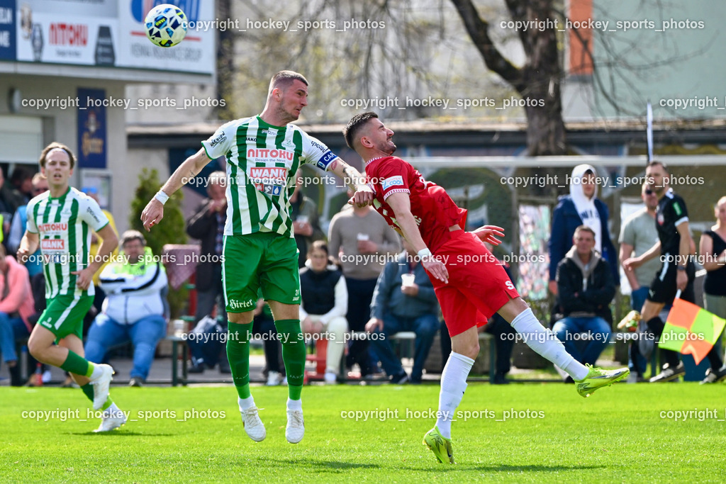 SV Donau Klagenfurt vs. SAK | #24 Zoran Vukovic SV Donau,  #7 Hrvoje Jakovljevic SAK, SV Donau Klagenfurt vs. SAK, SV Donau Klagenfurt vs. SAK am 11.04.2026 in Klagenfurt (Sportplat Donau ), Austria, (Photo by Bernd Stefan)