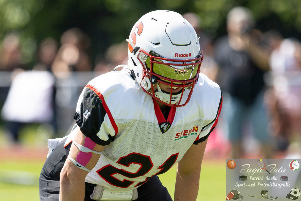 GFLW 1: German Football League Women 1: Rodgau Pioneers Ladies - Stuttgart Scorpions Sisters, 07.06.2026 | Stella Elisa Martin (Stuttgart Scorpions Sisters #21), Freisteller, Portrait / Porträt, Rodgau Pioneers Ladies - Stuttgart Scorpions Sisters, Rodgau, Maingau-Energie-Stadion "Am Weichsee", 7.6.2026 - Realisiert mit Pictrs.com