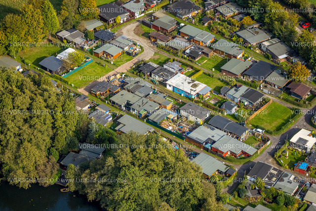 Neukirchen-Vluyn241013440 | Luftbild, Campingplatz Schultes Kull, Campinghäuser Niepsche Wiesen Abrissarbeiten, Schaephuysen, Rheurdt, Ruhrgebiet, Nordrhein-Westfalen, Deutschland