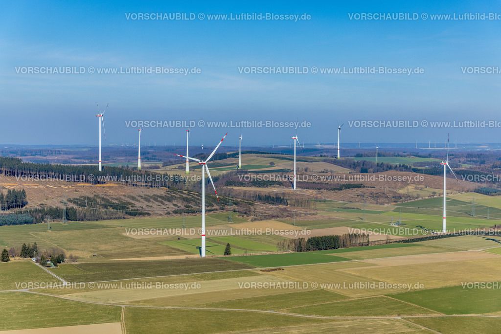 HB-Brilon220303126 | Luftbild, Windkraftanlage Auf'm Mühlstein, Brilon, Sauerland, Nordrhein-Westfalen, Deutschland