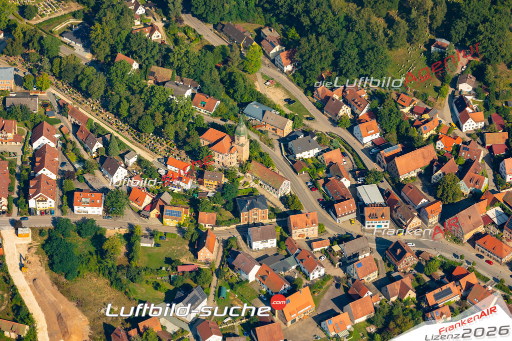 Das Luftbild zeigt : Petersgmünd Georgensgmünd - Die Luftaufnahme wurde 2024 vom UL-Flugzeug aus erstellt ( keine Drohne ) - Hochauflösende Luftaufnahme - Für grossformatige Ausdrucke geeignet. Die Geschenkidee !Mit Lizenz und Bildrechte bestellbar
