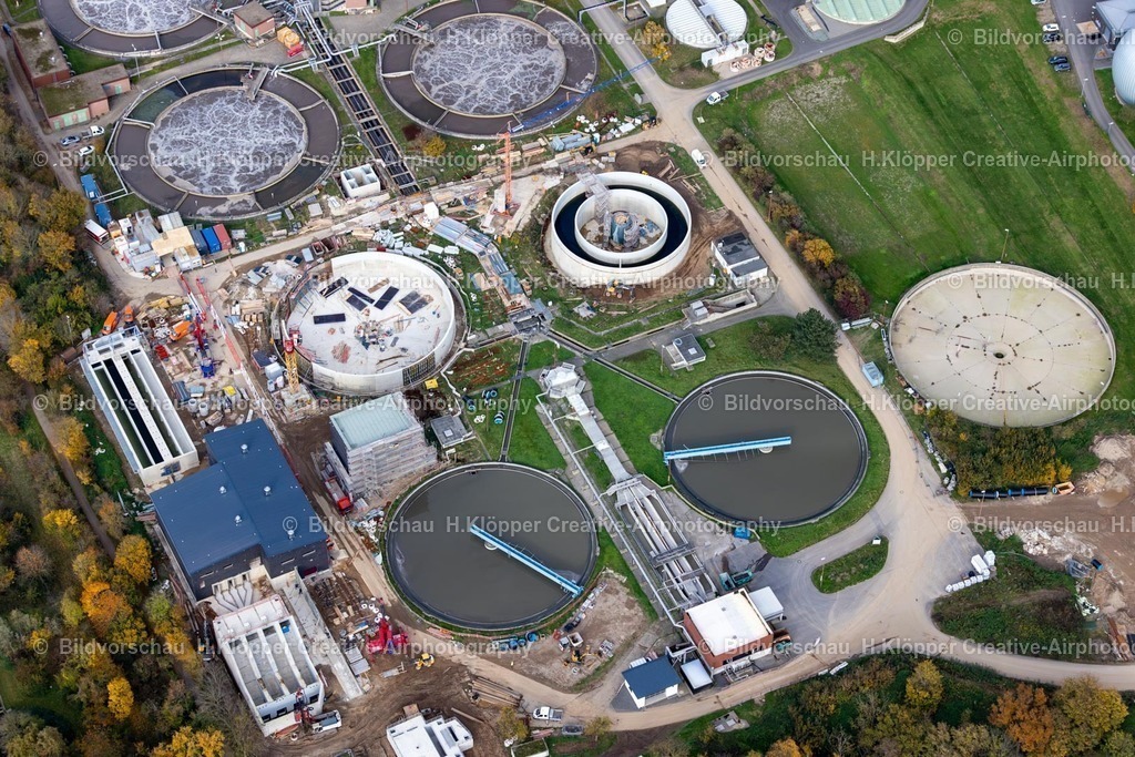 Luftbilder Düren Niederzier Eifel-Rur - Kläranlage  -7152 | Luftbilder Düren Niederzier Eifel-Rur - Kläranlage - Realisiert mit Pictrs.com