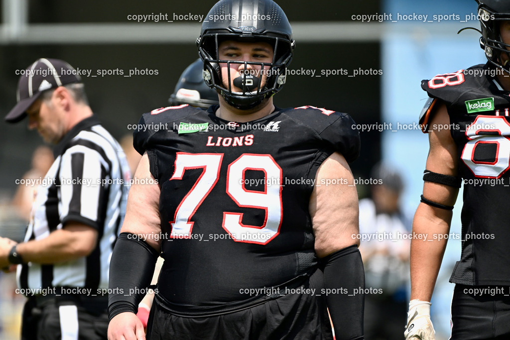 Carinthian Lions vs. Cineplexx Blue Devils | #79 Schmied Benjamin Carinthian Lion, Carinthian Lions vs. Cineplexx Blue Devils, Carinthian Lions vs. Cineplexx Blue Devils am 09.06.2025 in Klagenfurt (ASV Sportplatz), Austria, (Photo by Bernd Stefan)