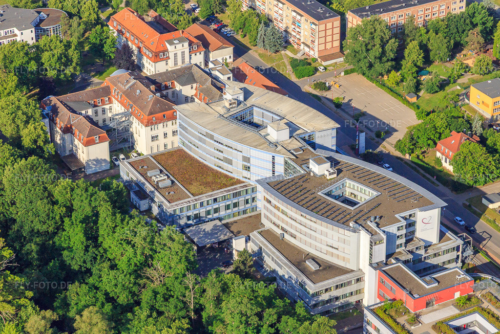 Luftbild: Harzklinikum - Standort Quedlinburg aus Nordosten in Quedlinburg im Bundesland Sachsen-Anhalt in Deutschland. Foto: IMG_148264.jpg vom 14.06.2025 durch Werner Riehm/FLY-FOTO.deHarzklinikum Dorothea Christiane Erxleben