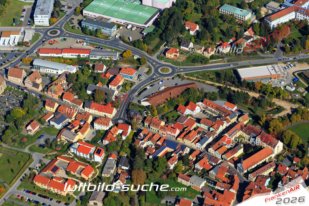 Luftbild von Sandhof Ebern - Luftaufnahme wurde 2015 von https://frankenair.de mittels Flugzeug (keine Drohne) erstellt - die Geschenkidee