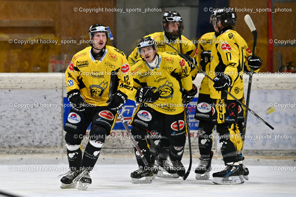 MET PHOTOVOLTAIK HORNETS SPITTAL vs. EC VSV juniors U20  | Jubel EC Spittal Hornets Mannschaft, #81 SIVEC PETER PAUL EC Hornets Spittal, #9 Essmann Kevin EC Hornets Spittal, #90 Ogertschnig Joshua EC Hornets Spittal, #12 Glavic Gasper EC Hornets Spittal, #17 STEINER KEVIN EC Hornets Spittal, MET PHOTOVOLTAIK HORNETS SPITTAL vs. EC VSV juniors U20 , MET PHOTOVOLTAIK HORNETS SPITTAL vs. EC VSV juniors U20  am 05.11.2024 in Spittal an der Drau (Goldeck Stadion), Austria, (Photo by Bernd Stefan)