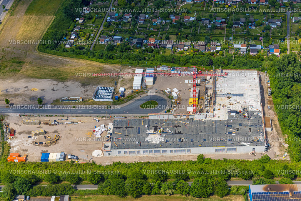 Bochum220503933 | Luftbild, Baustelle und Neubau im Gewerbegebiet An der Salzstraße, Gerthe, Bochum, Ruhrgebiet, Nordrhein-Westfalen, Deutschland