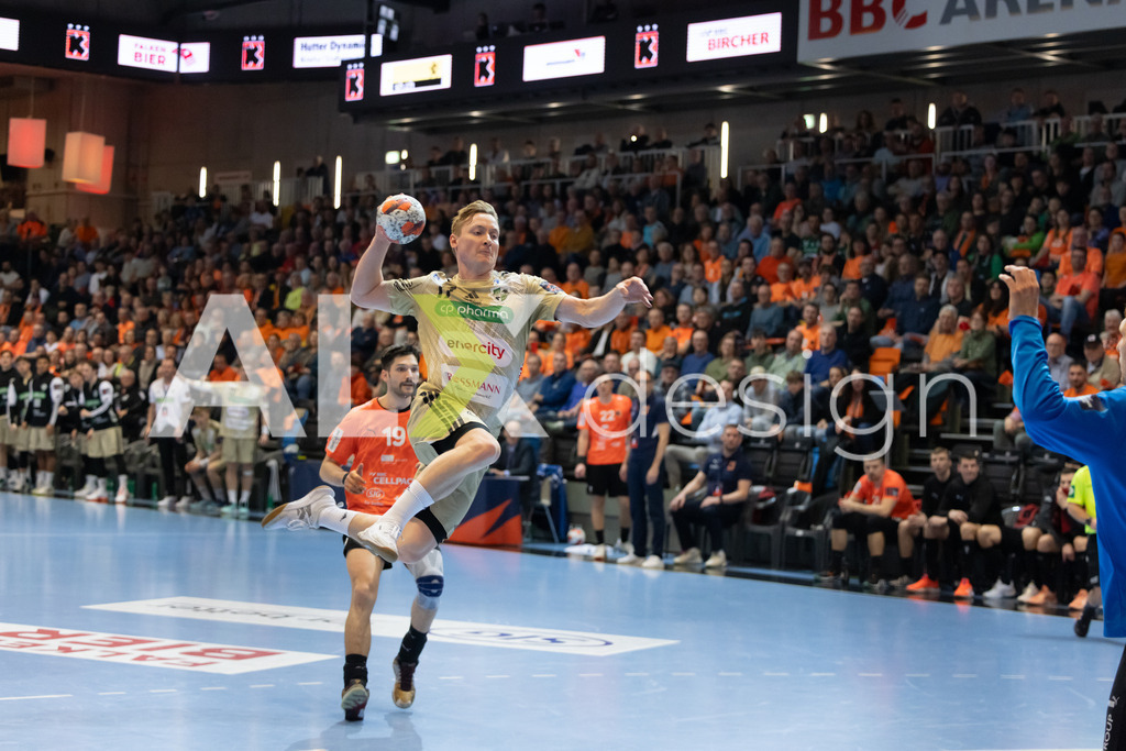 Handball I Herren I Saison 2025-2026 I EHF EUROPEAN LEAGUE 2025/26 | Men I Main Round I 2. Spieltag I Kadetten Schaffhausen - TSV Hannover-Burgdorf I 24.02.2026 | 17 August Baskar Pedersen (NO) (TSV Hannover-Burgdorf) – Flügel links - Realisiert mit Pictrs.com