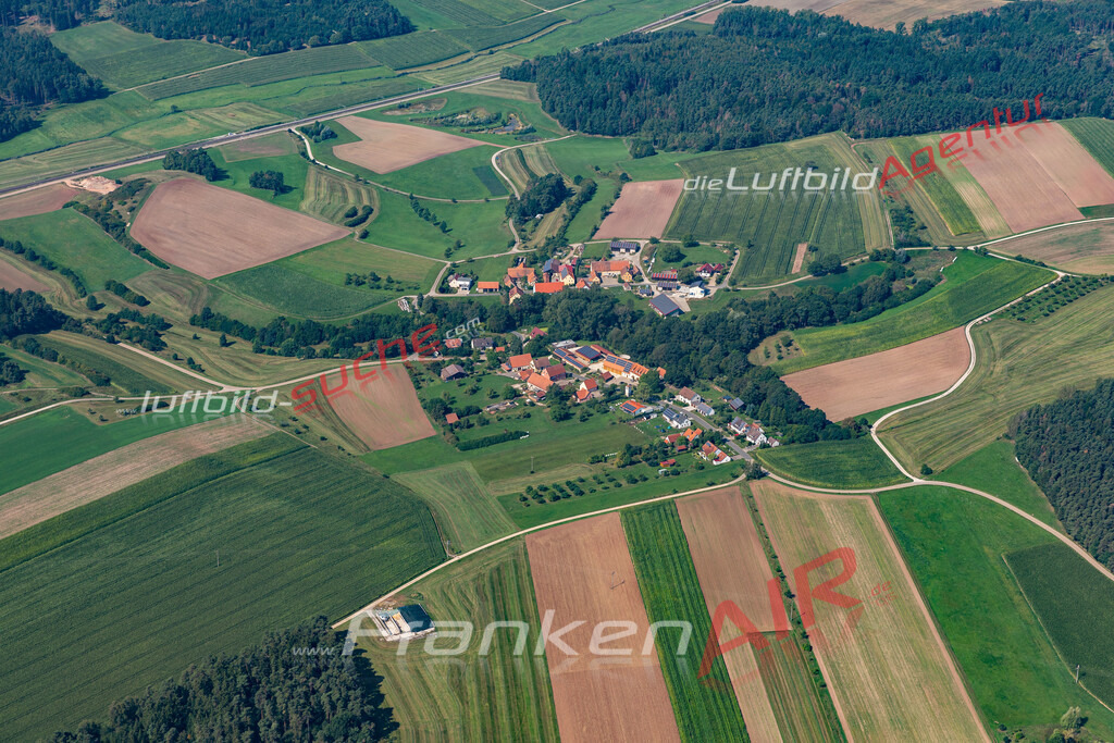 aktuelles Luftbild von Rosenbach   - Luftaufnahme wurde 2019 von https://frankenair.de mittels Flugzeug (keine Drohne) erstellt.