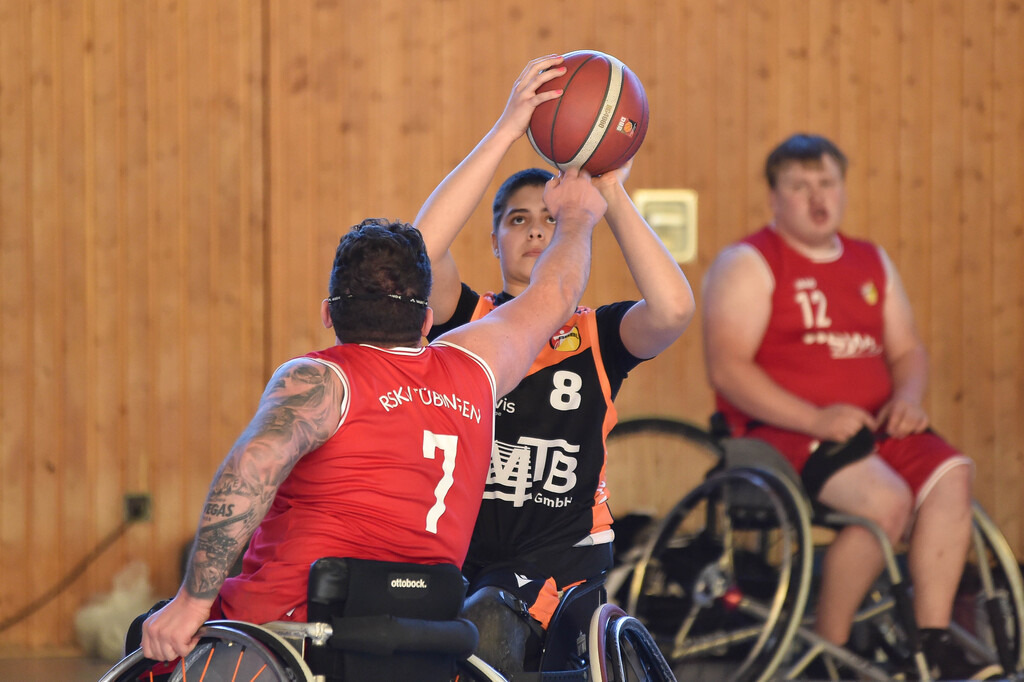 2024-10-26-0580 | RSKV Tuebingen vs. Hannover United 2, Rollstuhlbasketball, 2. Bundesliga Sued, 3. Spieltag, Saison 2024/2025, 26.10.2024, Foto: Ralph Kunze - Realisiert mit Pictrs.com