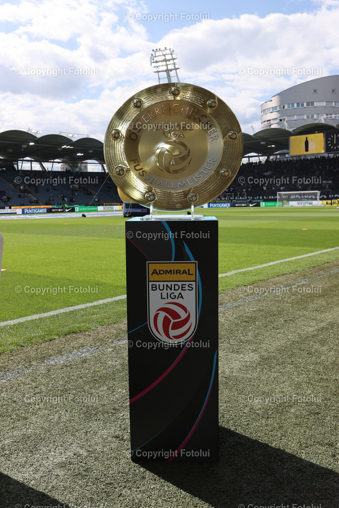 A_LUI_240525_11 | SOORT FUSSBALL ADMIRAL BUNDESLIGA STURM GRAZ -RZ PELLETS WAC 24.05.2025 IM BILD: MEISTERTELLER  FOTO: FOTOLUI/MW