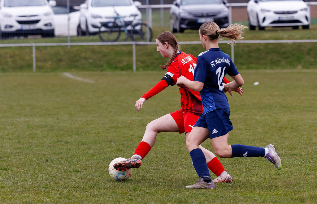 HÄRFCH_260404_3-72 | FC Härtsfeld 03 vs. 1.FC Heidenheim 1846 II, Fußball, Frauen, Bezirksliga, 2025/2026, 11. Spieltag, 04.04.2026 in Dunstelkingen (Foto: Michael Bulling) - Realisiert mit Pictrs.com