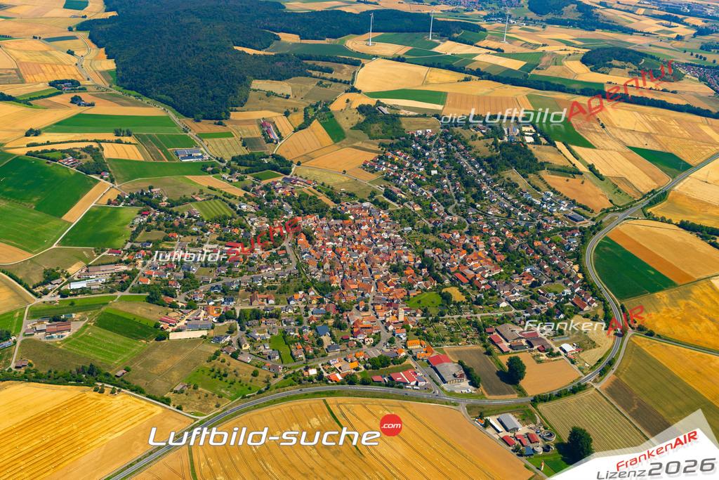 Das Luftbild zeigt :  Remlingen - Die Luftaufnahme wurde 2023 vom UL-Flugzeug aus erstellt ( keine Drohne ) - Hochauflösende Luftaufnahme - Für grossformatige Ausdrucke geeignet. Die Geschenkidee !Mit Lizenz und Bildrechte bestellbar