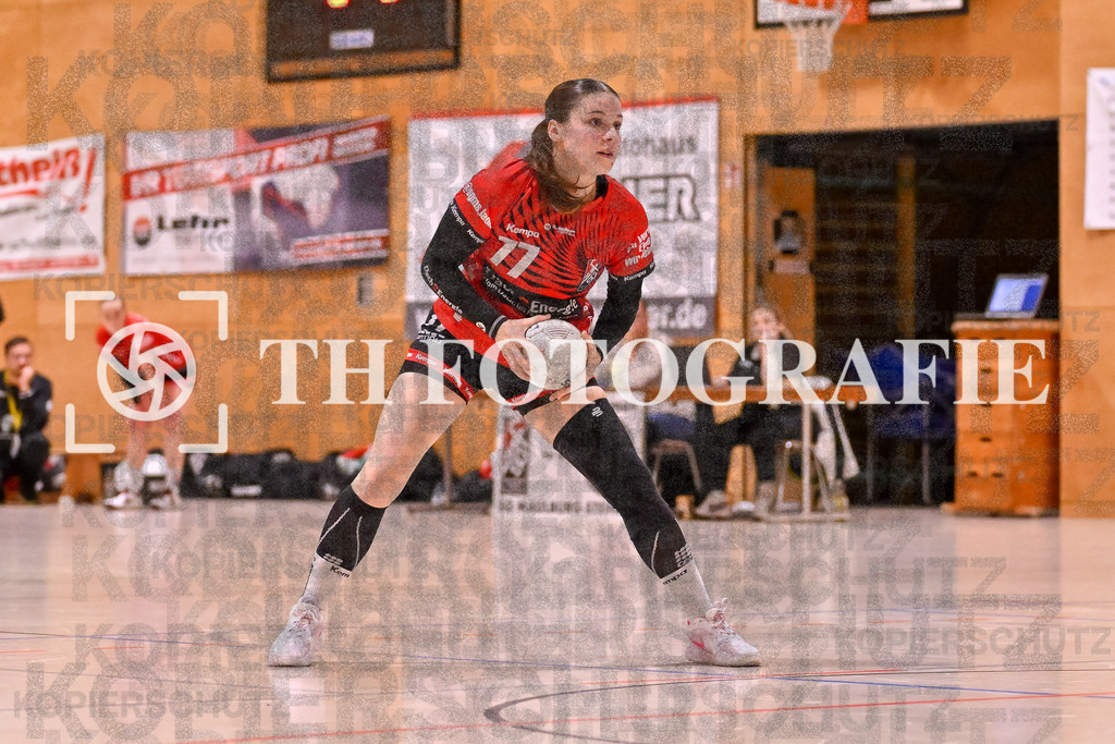GER, SG Maulburg/Steinen - HSG Dreiland, Frauen-Handball, Oberliga Suedbaden, 3. Spieltag, Saison 2024/2025, 12.10.2024 | Sharena Hasler (SG Maulburg/Steinen, #77)GER, SG Maulburg/Steinen - HSG Dreiland, Frauen-Handball, Oberliga Suedbaden, 3. Spieltag, Saison 2024/2025, 12.10.2024Foto: TH Fotografie/Thomas Hess