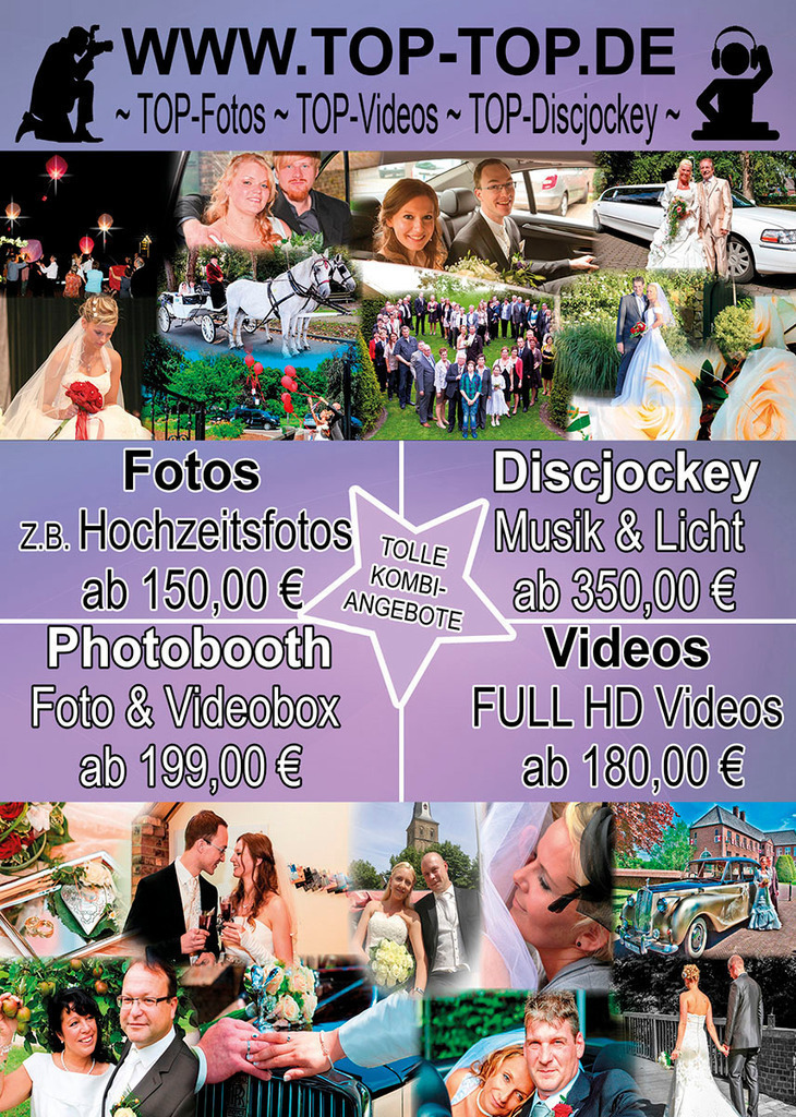 top-top.de 260321-022 | Foto, Video, Fotografie, Videografie, Fotobox, DJ, Discjockey, Musik, Musikbox, Veranstaltung, Photobooth, Amazon, Ebay, Buchtipp, Bestseller, Autor, Verlag, Buch, Wesel, Hamminkeln, NRW, Dinslaken, Rees, Drohne, Hochzeit, Party, Fotobox, Wesel, Fotograf